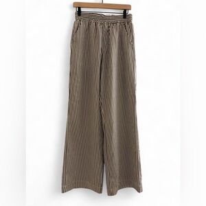 Striped Wide-Leg Pants